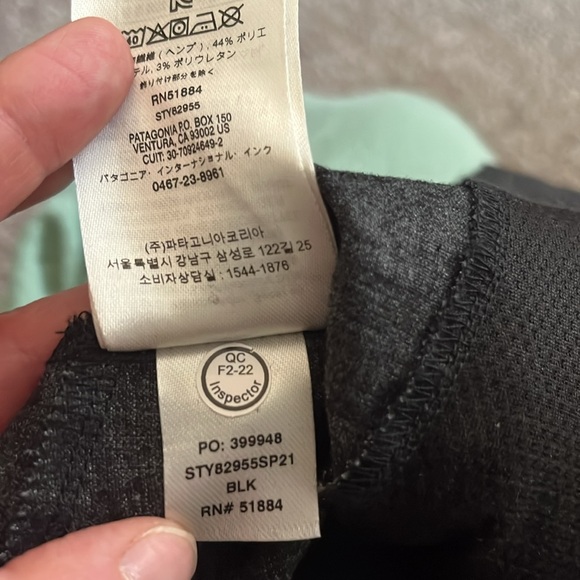 NWT Patagonia Women’s Nampi Rock Black Pant Size XL - Picture 11 of 12